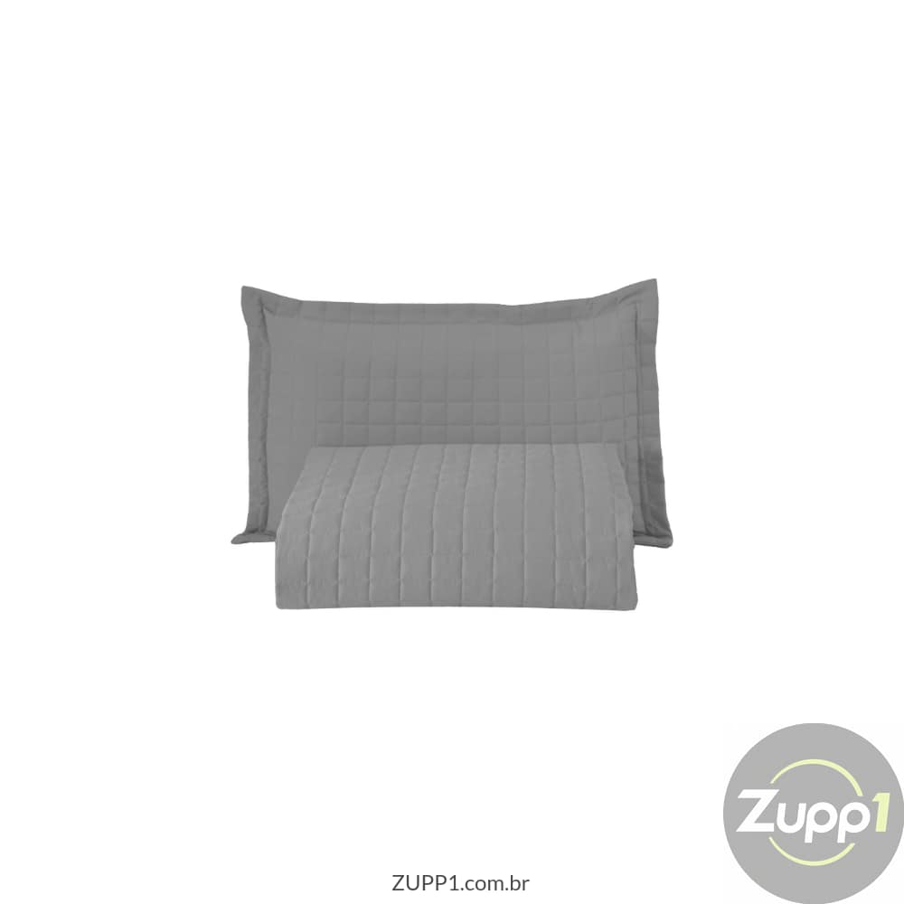 Kit Cobre Leito Matelado Copacabana 2 Peças Solteiro 100% Poliéster Micropercal