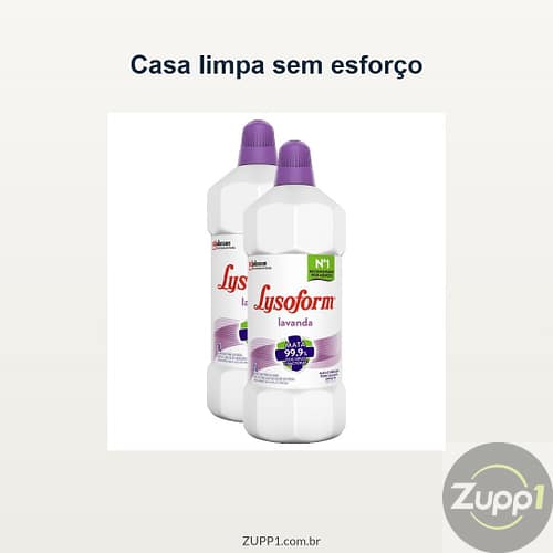 Kit 2 Desinfetante Lysoform Uso Geral Lavanda 1L