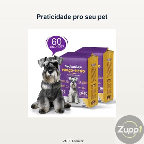 Kit Tapetes Higiênico 60 Unidades para Cachorro – Espaço De Bicho Pet 60x50cm
